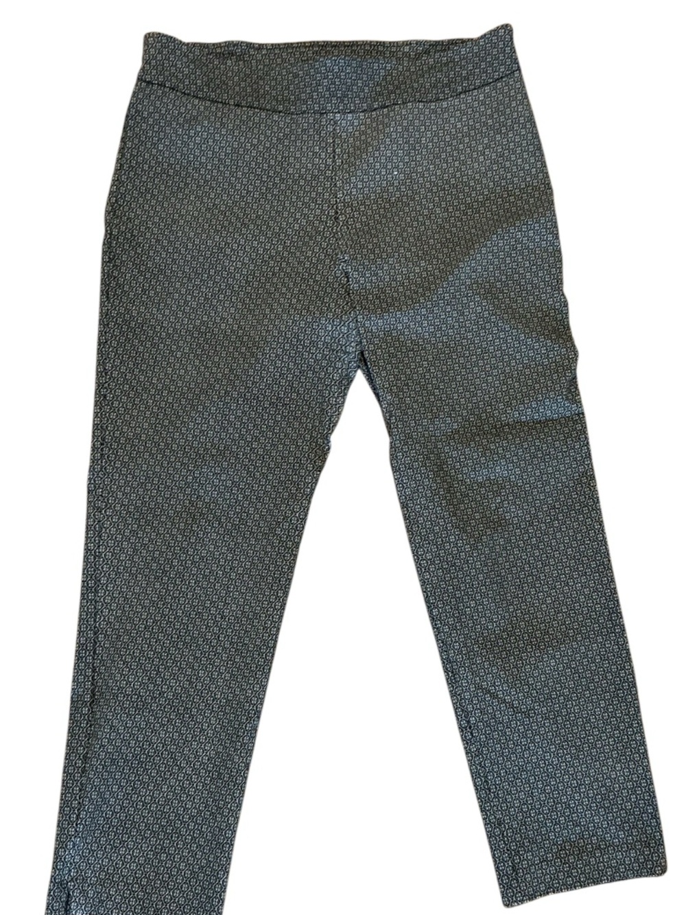 Counterparts Women's Straight Leg Patterned Dress Pants - Charcoal Gray